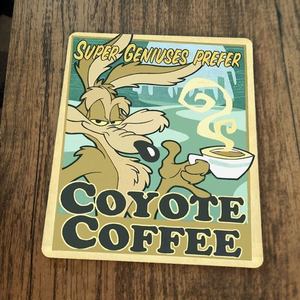 Coyote Coffee Wile E Looney‎ Tunes Mouse Pad